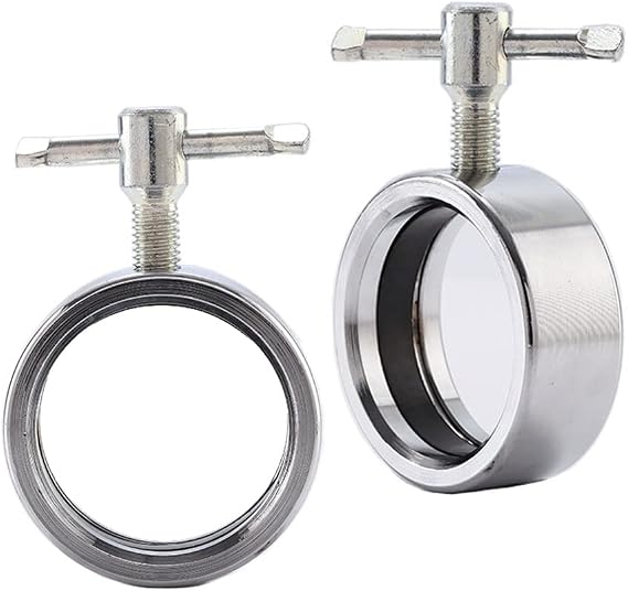 Barbell Collars, 2inch Barbell Collar Clips,Pair of Stainless Steel Barbell Clamp Clips for Weightlifting Fitness Workout Training