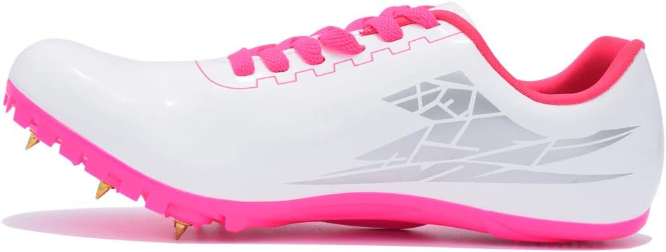 THESTRON Track Shoes Spikes Mens Womens Distance Running Sneakers Athletic Sprinting Track and Field Racing Shoes with Spikes Boys Girls ...