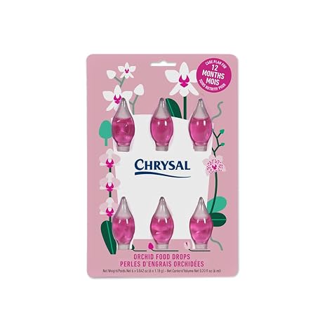Chrysal Orchid Food Drops Orchid Care One Pack for a Year Supply Concentrated Flower Food for All Species of Orchids Ideal Florist Supplies Outdoor and Indoor Plant Food