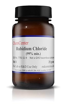 Rubidium Chloride, Crystals, 99% min., 10 Grams