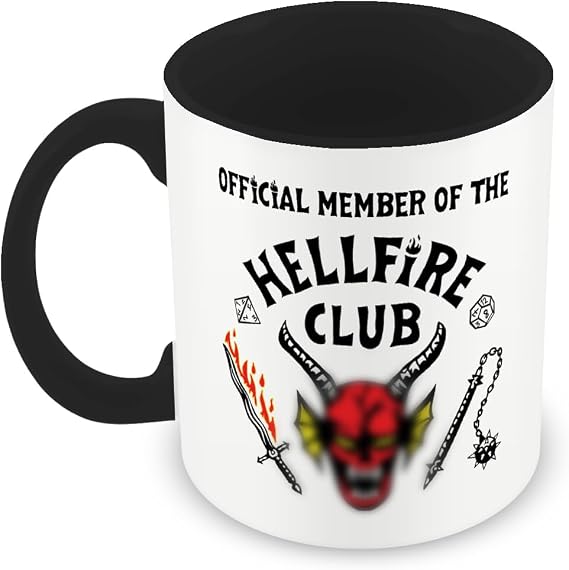 Stranger Coffee Mug, 11OZ Ceramic Mugs with Black Handle & Logo, Double-Side Printed Novelty Mug Gifts for Women Men, Teenagers, TV Drama Enthusiasts