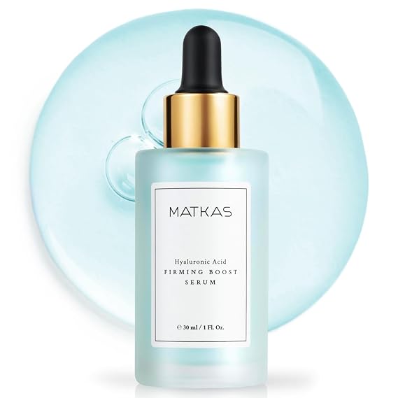 MATKAS Korean Firming Boost Hyaluronic Acid Serum for Hydration 1 Fl. Oz. | Korean Peptides Serum for Face, Niacinamide and Hyaluronic Acid Serum for Microneedling, for Dry and Sensitive Skin