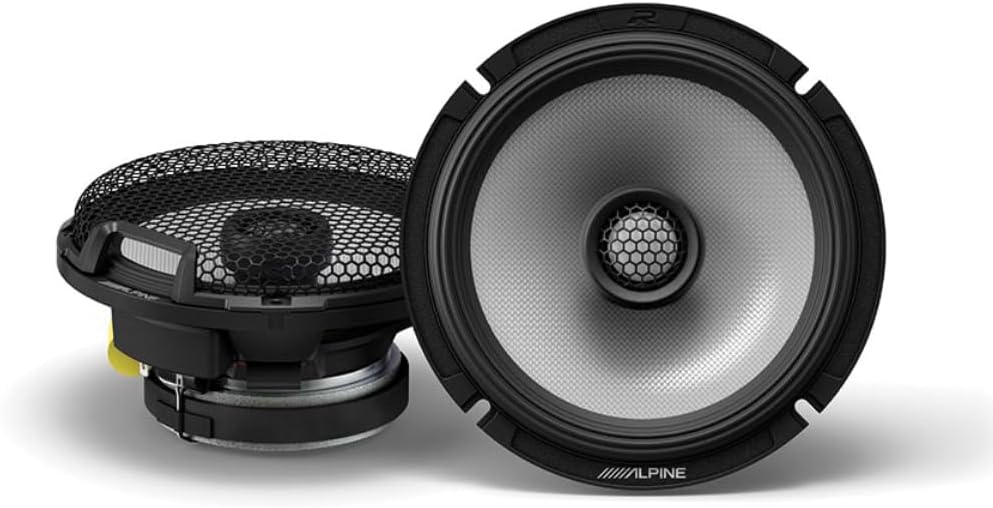 Alpine R2-S65 16,5 cm (6.5”) R-Series 2 Yollu Koaksiyel Hoparlör, Hi-Res Audio, 100W RMS / 300W Peak, 4 Ohm, Güçlü Araç İçi Ses Sistemi