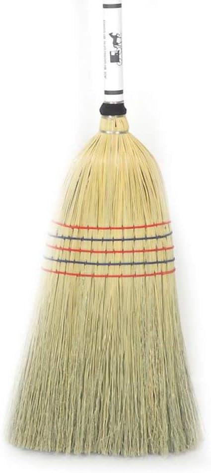 Lehman's Amish-Made Barn Broom - Large Authentic Corn Straw Broom with Hardwood Handle, Natural, 57 inches