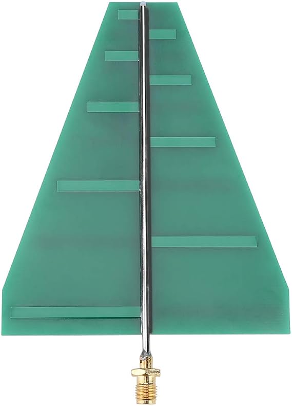 UWB Ultra Wide Band 1.35GHz-9.5GHz Log-Periodic Directional RF Antenna with SMA Connector | SMA Connector for RF Testing, Spectrum Analysis and EMC Measurement, Industrial-Grade Precision