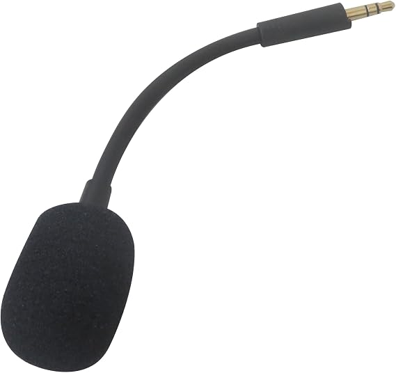 Mic Replacement for Razer Barracuda X Game Headset 3.5mm Detachable Gaming Boom Microphone with Foam