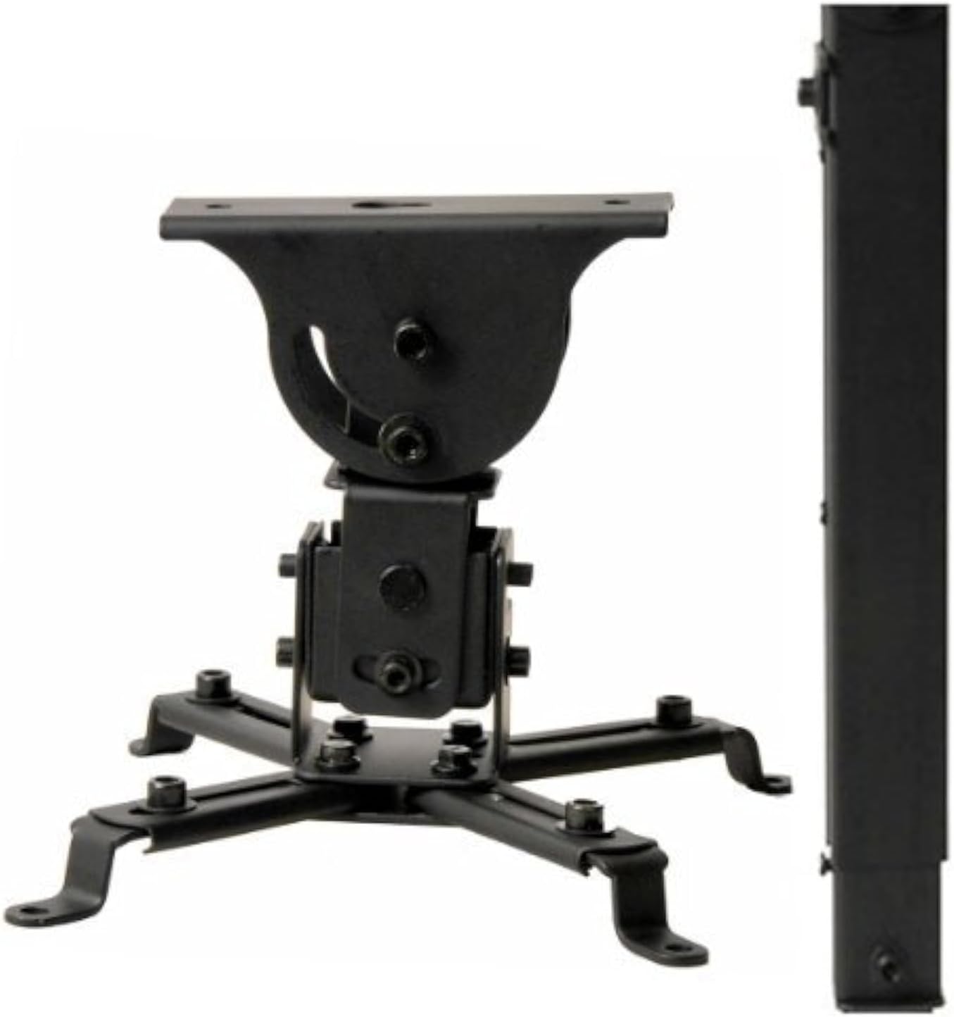 VideoSecu Flat Vaulted Ceiling Projector Mount LCD DLP Bracket with Adjustable Height Rotating Swivel Arm One Piece PJ2B 1C9