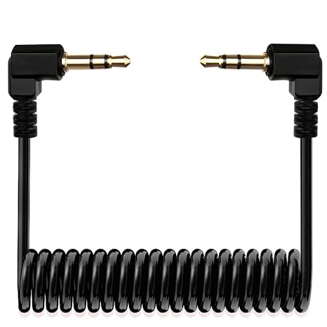 TRS Cable,3.5mm Adapter Microphone Patch Cable,1/8 Aux Cord (Black)