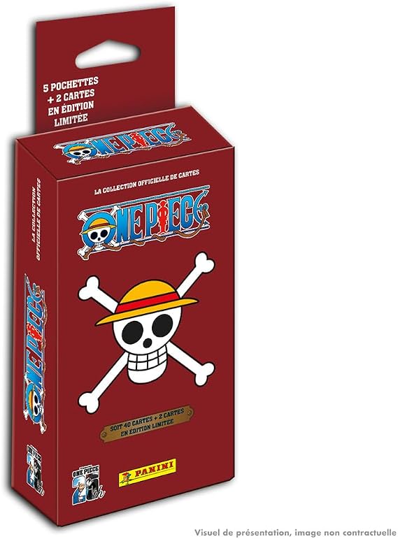 Panini One Piece Trading Cards 004897KBF5 25EME Birthday Blister Pack of 5 Sleeves + 2 Cards Limited Edition