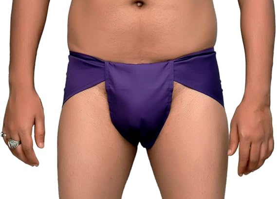 Sharvgun Langot Mens Traditional Indian Langoti | Supporter Loincloth Cotton Langot Mens Underwear | Underpants-Free Size
