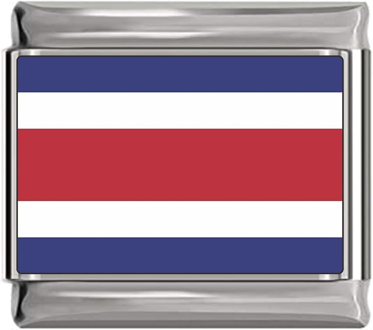 NewCharms Costa Rica Flag Italian Charm