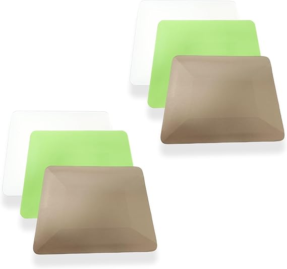 Window Tint Tools 6Pcs Window Tint Squeegee Plastic Hard Card Squeegee Window Tint Kit for Window Tinting Application