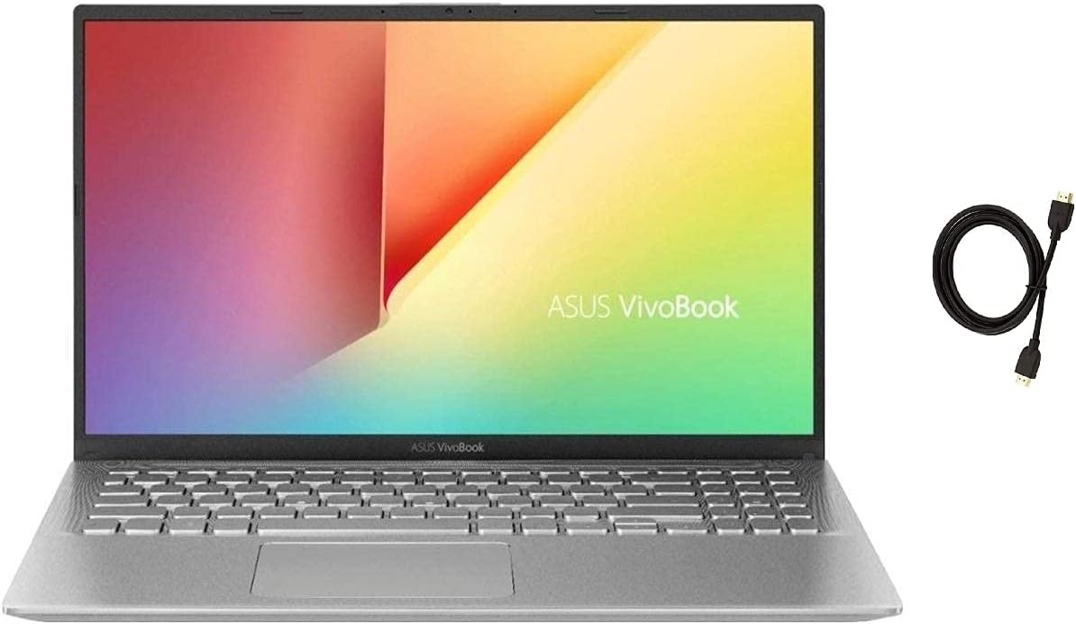 2021 Asus VivoBook S17 S712JA 17.3 FHD Premium Laptop, 10th Gen Intel Quad-Core i5-1035G1 Upto 3.6GHz, 8GB RAM, 128GB PCIe SSD Boot  1TB HDD, Backlit Keyboard, Windows 10 Home  HDMI Cable