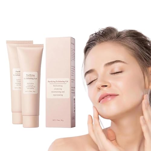 Dpoiex Exfoliating Gel, Purifying Enzymes - Gentle Face & Body Scrub for Radiant Skin, Moisturizing Rejuvenating Cleanser All Skin Types 2Pcs, 1