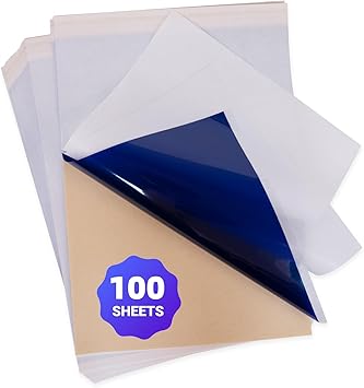 ORGSTA Tattoo Transfer Paper, 100 Sheets Thermal Tattoo Stencil Paper fot Tattooing, A4 Size Tracing Paper for Tattoo Transfer Kit, Compatible with S008 Printer
