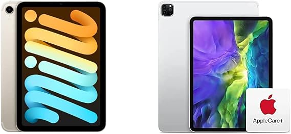 2021 Apple iPad mini (Wi-Fi + Cellular, 256GB) - Starlight with AppleCare+ (Renews Monthly Until Cancelled)