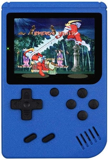 Retro Mini Handheld Game Console, Portable Gaming System with 400 Classic Games, 3-inch LCD Screen (BLUE)