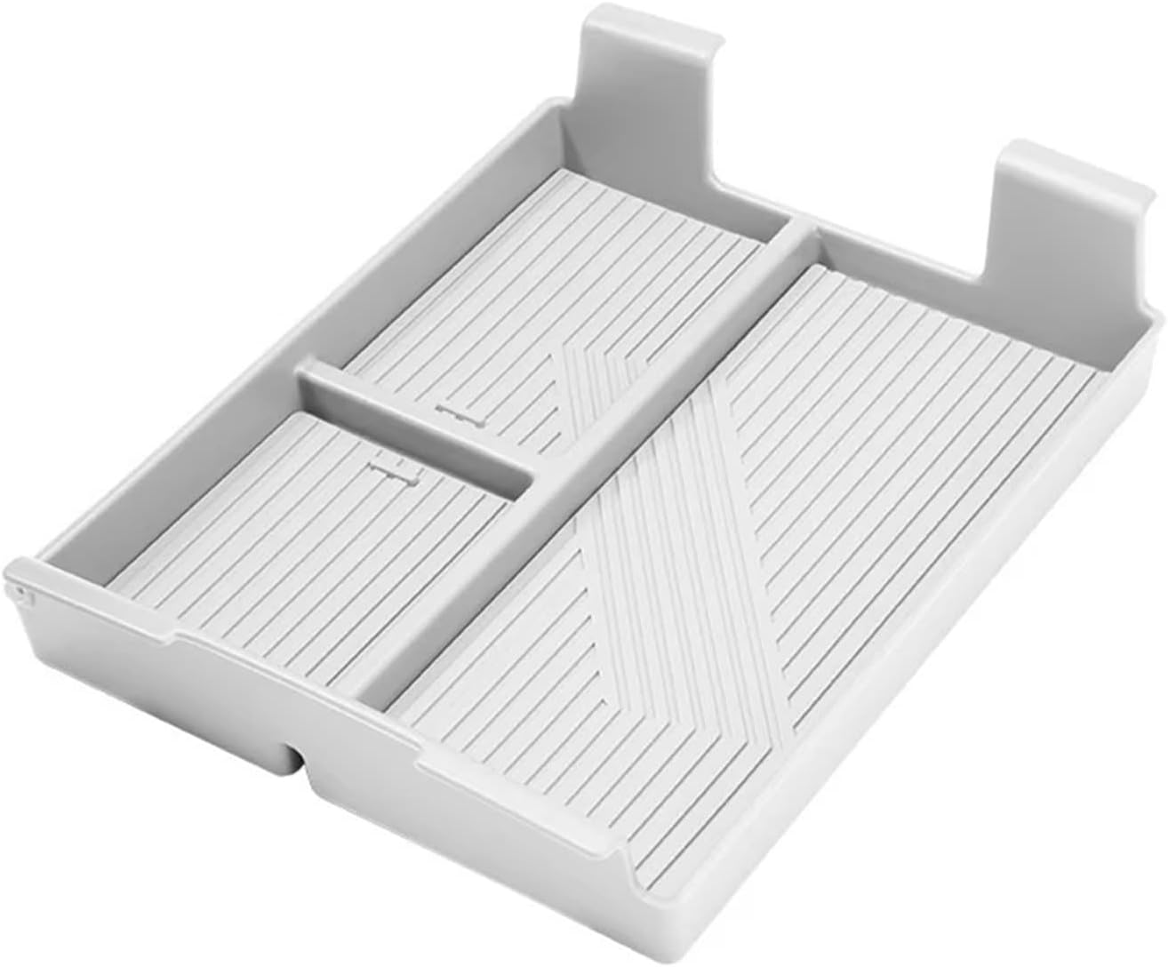 Compatible for Li Lixiang L6 L7 2024 Restyling Car Styling Under Center Console Organizer Storage Armrest Storage BoxGloss Black