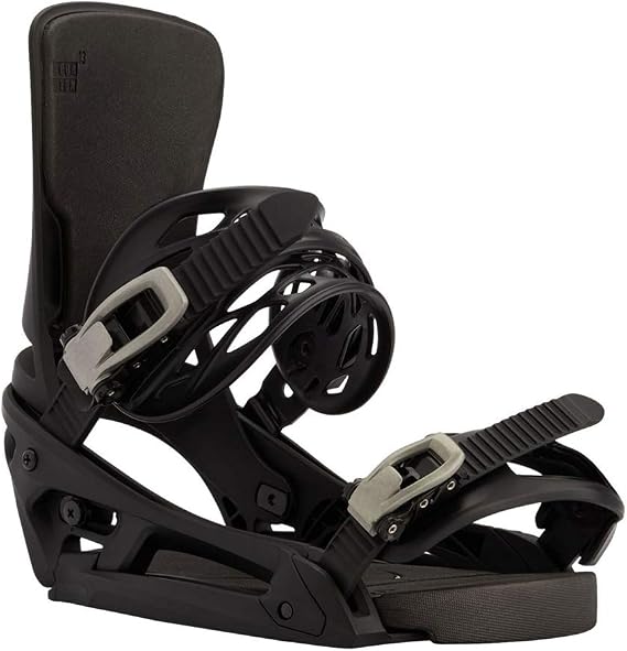 Burton Mens' Cartel EST Snowboard Bindings (Black, Large (10+))