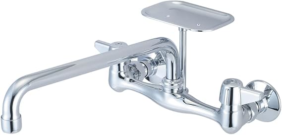 Central Brass 0048-TA3 Central Brass Two Handle Wallmount Kitchen Faucet Chrome
