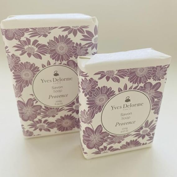 Yves Delorme Provence soap bar 200, Grams, 1 Count Pack of 1, Pale Ivory