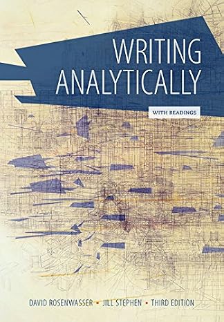 Writing Analytically with Readings (with 2016 MLA Update Card)