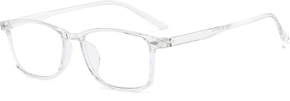 Nearsighted Glasses Blue Light Filter Short-sighted Eyeglasses Classic Distance Glasses for Women Men Clear -1.5x