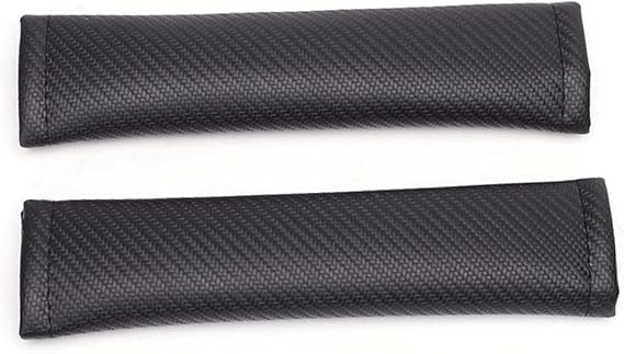for Honda Accord Fit Civic CRV Car Seat Belt Pads, Carbon Fiber Texture Seat Belt Shoulder Strap Covers 2 Pcs Black