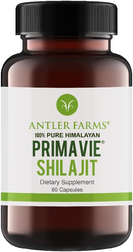 Antler Farms PrimaVie Shilajit for Men Extract - 60 Capsules, 250mg
