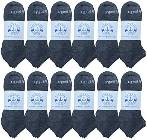 BILLIONHATS 12 Pairs of Mens Wholesale Cotton Shoe Liner Training Socks No Show Thin Low Cut Sport Ankle Bulk Socks, 10-13