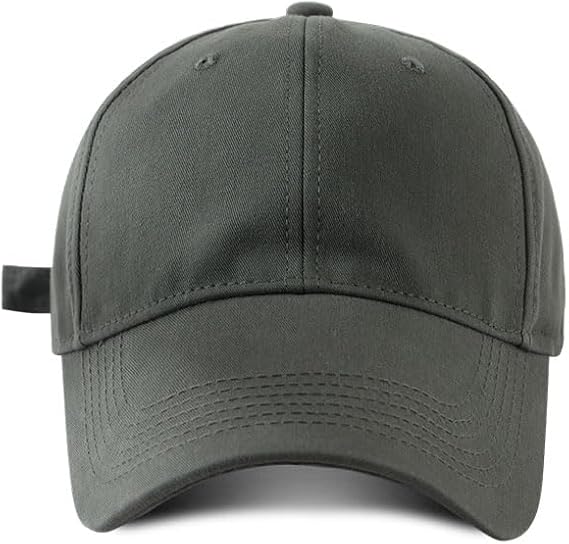 Mens 100% Cotton Baseball Cap Adjustable Hat