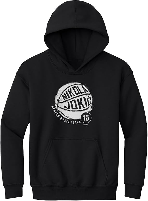 500 LEVEL Nikola Jokic Denver Basketball Denver Nuggets Youth Hoodie Sweatshirt