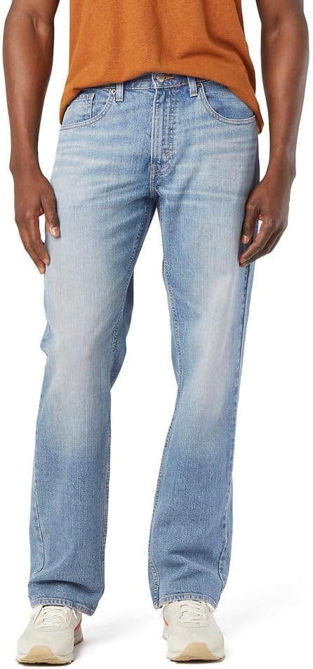 Levi Strauss Signature Gold Men's Relaxed Fit Flex Waistband Jeans