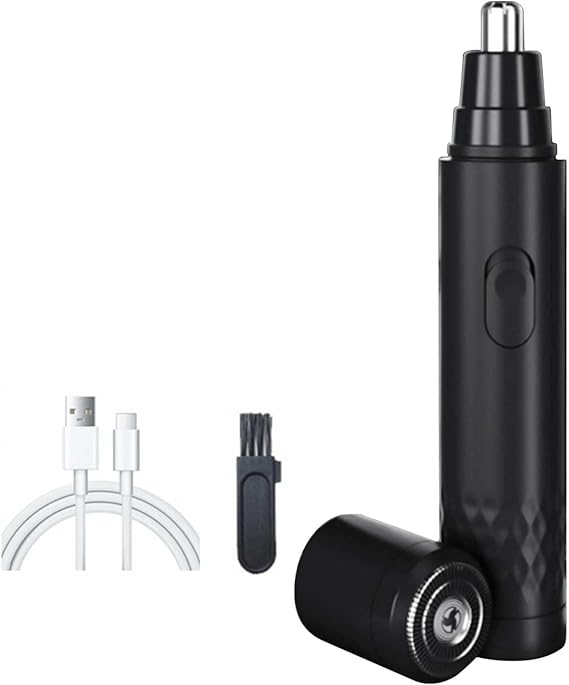 Nose Hair Trimmer for Men 2024 New Upgrade Multifunctional Painless USB Rechargeable 360 Rotating Blade Waterproof Mens Nose Hair Trimmer for Easy Cleansing Eyebrows,Sideburns,Ear,Nose Hair