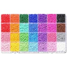 Ywmimn 28 Colors 3mm Seed Beads, 7200PCS Glass Seed Beads Kit for Jewelry Making, Craft and Bracelet Making