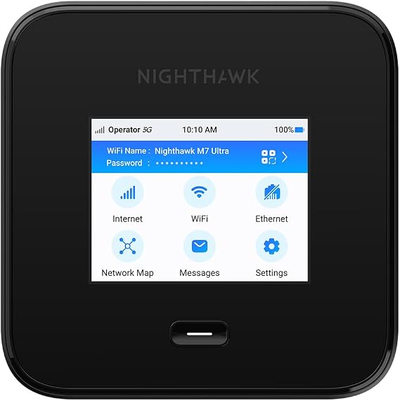 NETGEAR Nighthawk M7 Pro 5G Portable WiFi Router, WiFi 7, Up to 5.8 Gbps