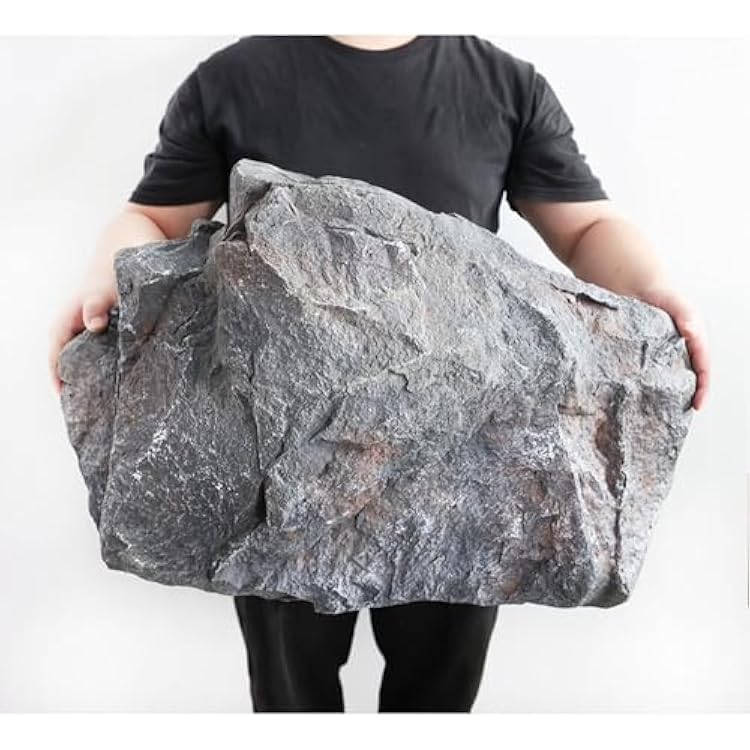 Faux Rock CoverNon-hollow,Outdoor Fake Rocks, Well Covers For Yard Decorative,Realistic Natural Texture,PU Foam Fake Rocks For Landscaping Yard Decor,Artificial Landscape Enclosure StoneGray,8
