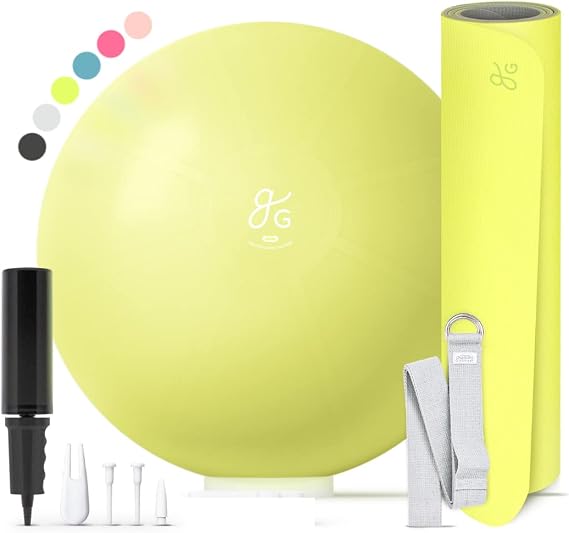 Greater Goods Yoga Mat - Extra Thick 7mm Non-Slip Pilates Mat for Yoga, Stretching & Core Strength, 72" x 24" Lightweight Exercise Mat with Carrying Strap