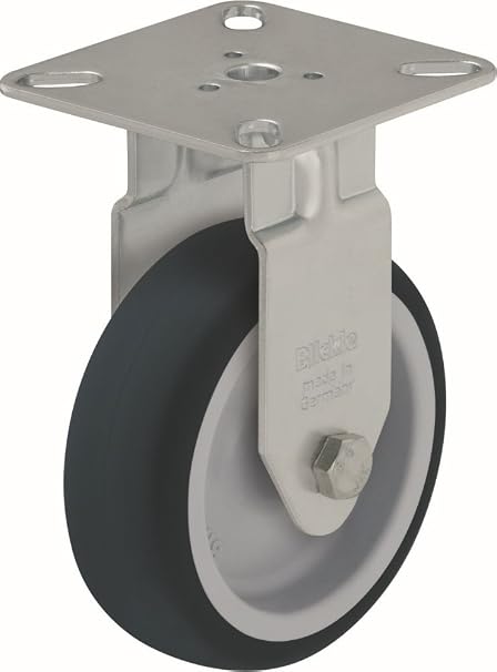 Blickle BPXA-TPA 75G Fixed Caster, 2.95" Wheel Diameter, 165 lb. Load Capacity