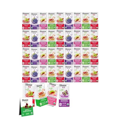 Honest Premium Organic Juice Drink Variety Pack, 6 Fl Oz Boxes, 40 Pack
