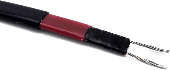 1~20 Meters 12V 24V 36V 48V DC Self-regulating Heating Cable Low Voltage Heat Trace Cable for Freeze Protection 3 Meters 12V