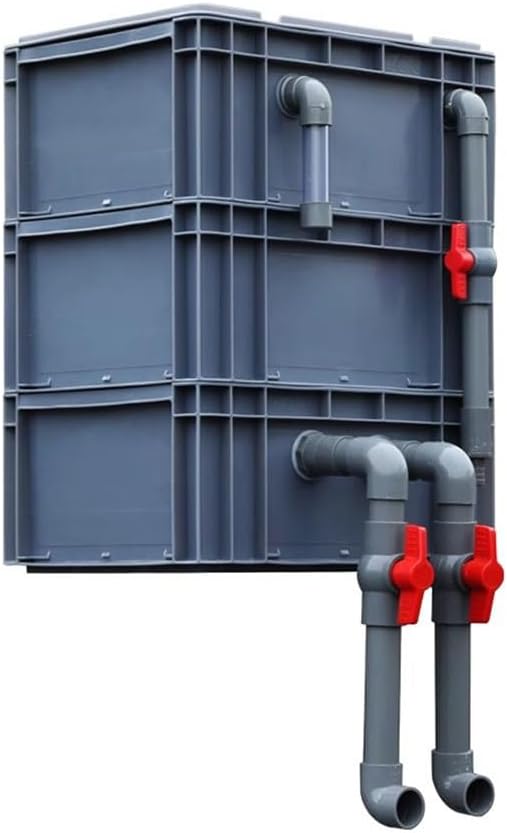 GZHERVICES Filter Kit for Small Fish Ponds, Aquarium External Fish Tank Water Filter, for Coldwater, Tropical or Marine Aquariums(30x20x34cm)