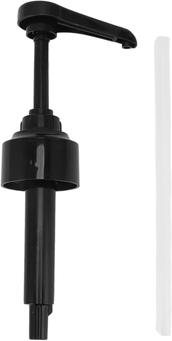 8ml Syrup Pump Pressure Pump, One Hand Operation, ABS Material, for Monin 1883, Ideal for Coffee Tea Cocktail Milkshake Soda Water (Black)