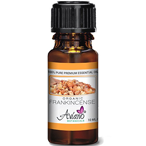 Organic Frankincense Essential Oil Ultra Premium 100% Pure Grade Sweet Boswellia Sacra - Very High Potency, Undiluted by Aviano Botanicals - 10ml