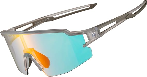 ROCKBROS Photochromic Sports Sunglasses Professional Anti Fog - UV400 Goggles with Myopia Frame for Running Cycling Fishing