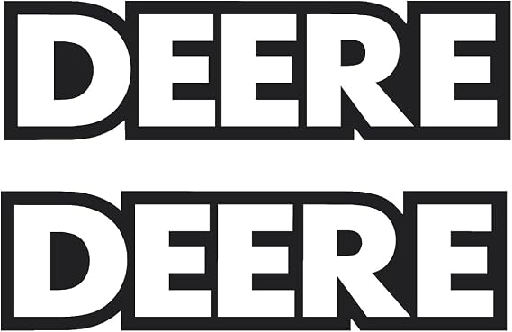 Fits John Deere Decal Sticker Letters Heavy Equipment Bulldozer Graphics Decals Stickers 6in