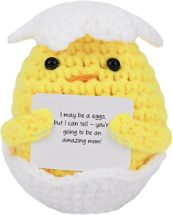Pregnancy Baby Announcement Gifts for Grandparents New Mom Aunt Funny Pregnancy Reveal Gifts for First Time Expecting Mothers Mom to Be Pregnant Women Handmade Crochet Doll (Doll 1311)