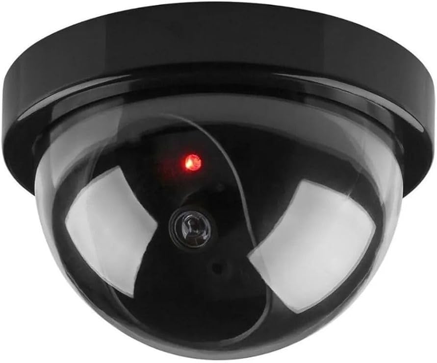 Led Işıklı Taklit Güvenlik Kamerası Dome Kablosuz Taklit Hırsız Caydırıcı Sahte Kamera