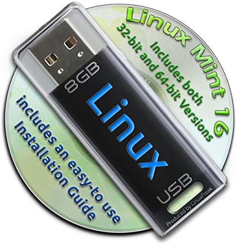 Linux Mint 16 on a Bootable 8GB USB Flash Drive - 32-bit and 64-bit.