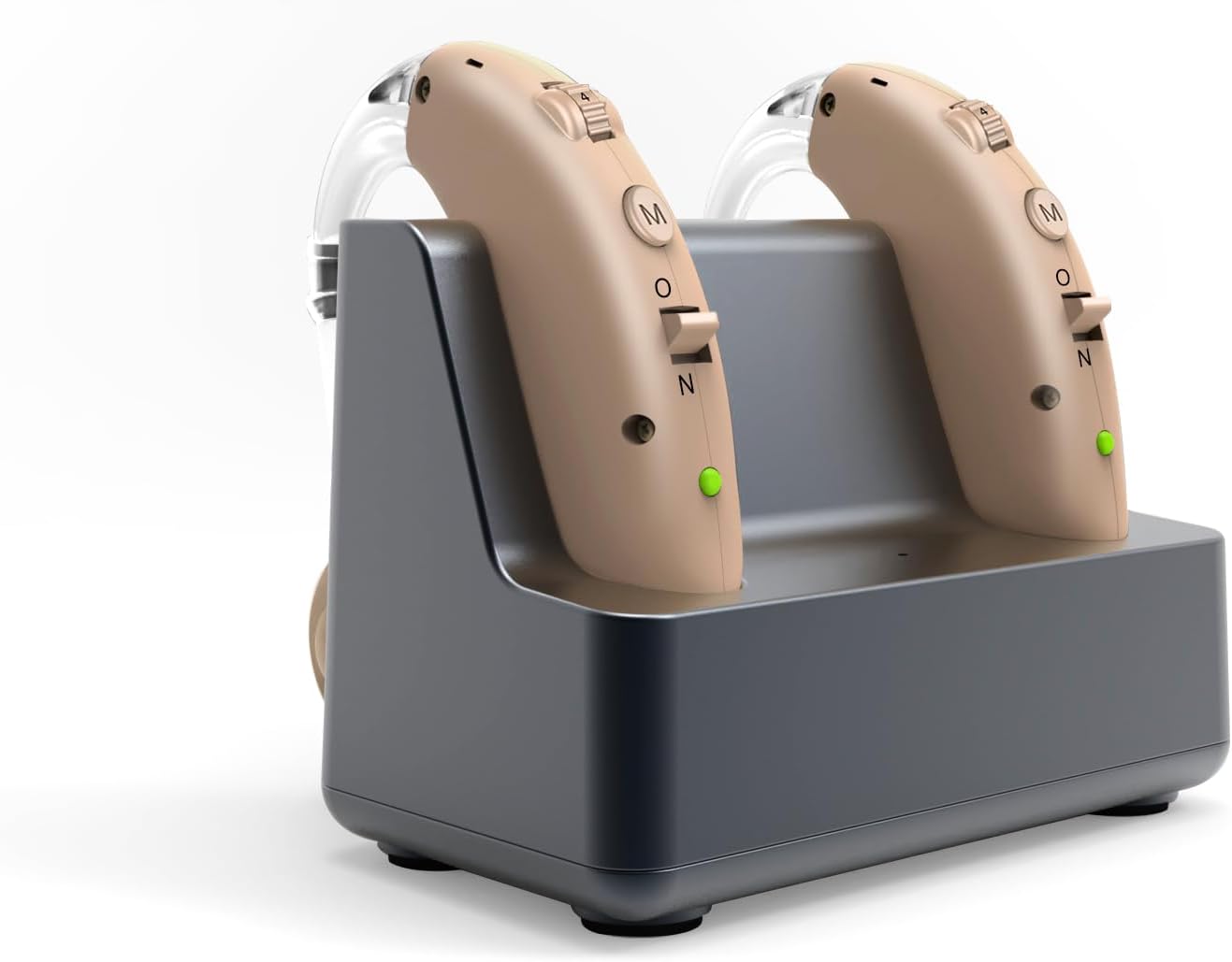 Hearing Amplifier Aid Rechargeable for Seniors Digital Sound Amplifier, Noise Cancelling with Charging Base,Behind The Ear,BTE,TV,2-Pack